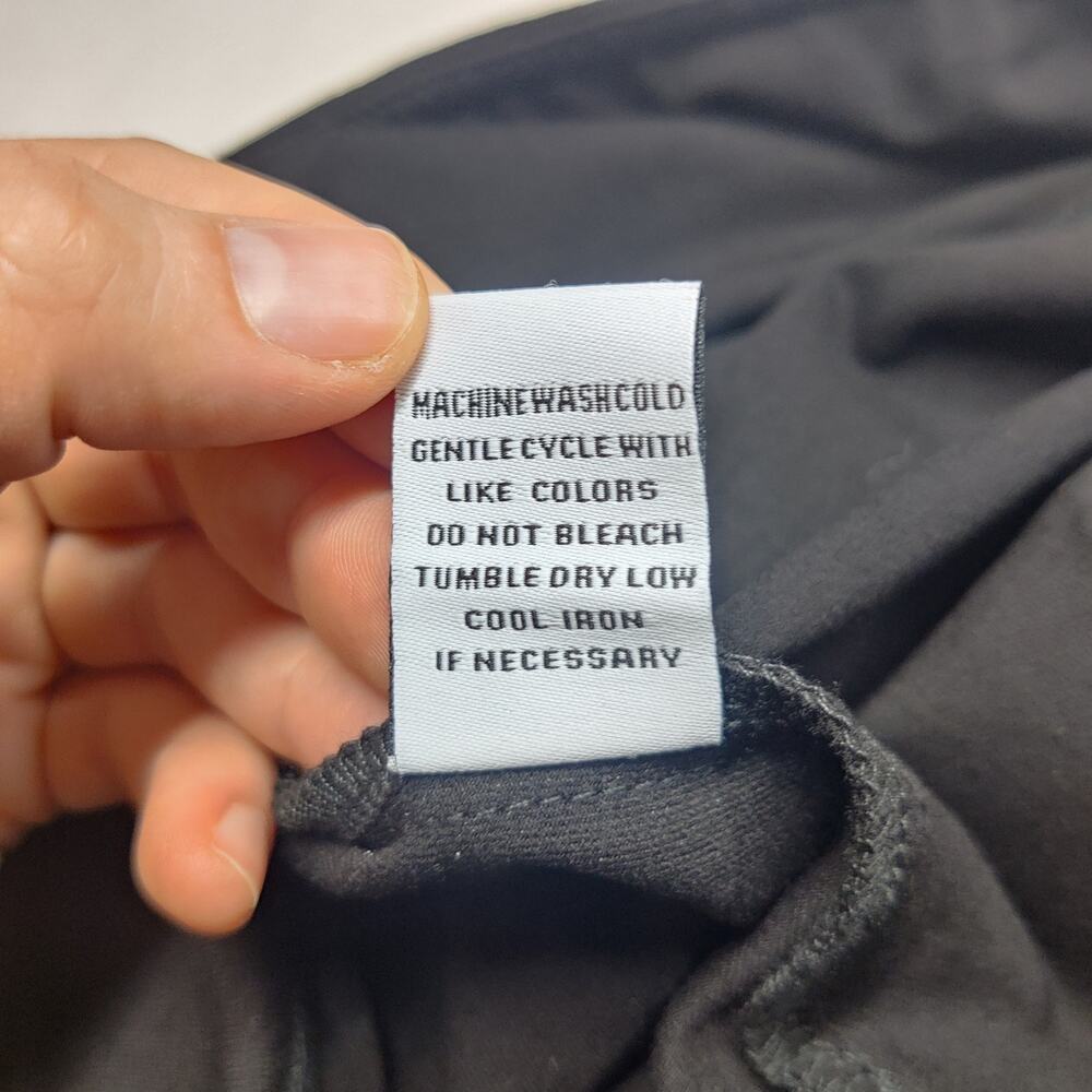 Habitat Pull On Knit Travel Pant Black Ankle Length Small Minimalist Comfort - Picture 11 of 15